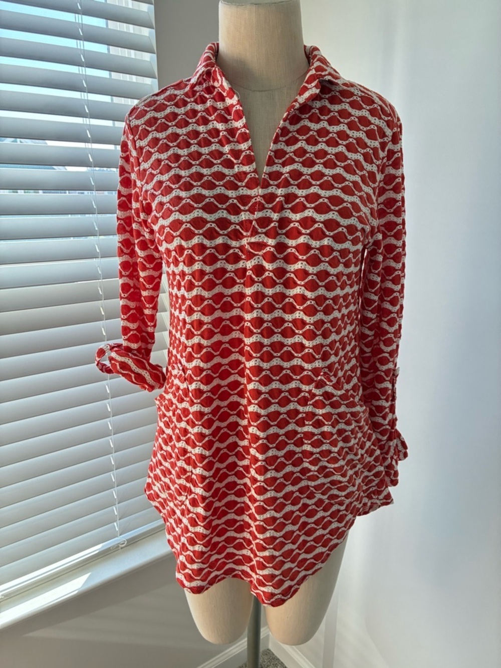 Forcynthia Beachwear Women's Orange Tunic Coverup Top